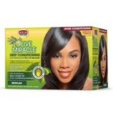 Africa Pride Olive Miracle Deep Conditioning No-Lye Regular Relaxer Beauty Bar & Supply