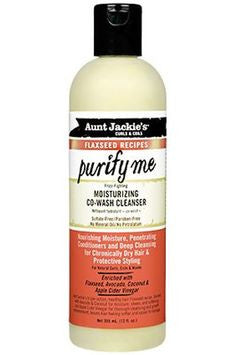 Aunt Jackie's Curls & Coils Flaxseed Recipes Purify Me Moisturizing Co-Wash Cleanser - Beauty Bar & Supply