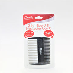 Annie 2 in 1 Beard & Mustache Comb #49 - Beauty Bar & Supply