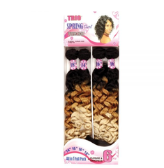 Trio Spring Curl Peruvian 6pcs Bundle 14"16"16"18" - Beauty Bar & Supply