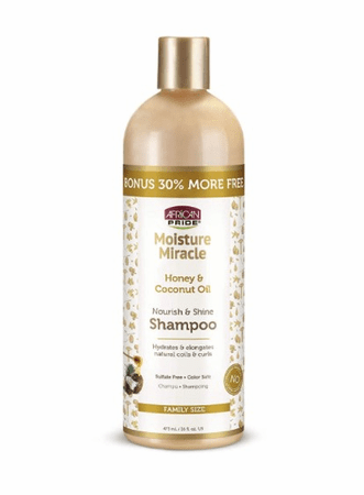 African Pride Moisture Miracle Honey & Coconut Oil Nourish & Shine Shampoo - Beauty Bar & Supply