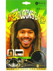 King J Cotton Dreadlock Bands Unisex #708Black - Beauty Bar & Supply