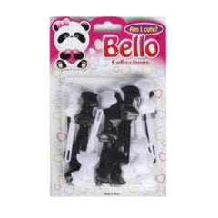Bello Collections Hair Barrette-Black & White 28204 - Beauty Bar & Supply