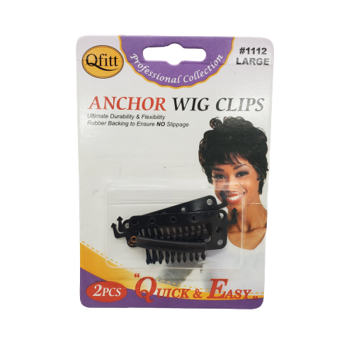 Qfitt Anchor Wig Clips #1112Large - Beauty Bar & Supply