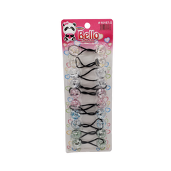 Bello Collection 20MM Balls 10pc Clear Assorted Glitter #16157-G