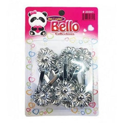 Bello Collection Silver Sunflower Barrette #20301