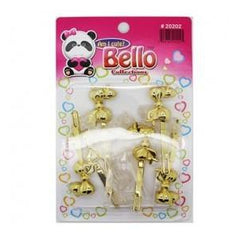 Bello Collections Hair Barrette-Gold Glitter 20202 - Beauty Bar & Supply