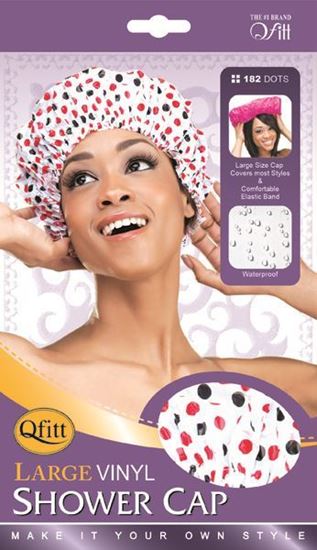 Qfitt Large Vinyl Shower Cap #182 - Beauty Bar & Supply