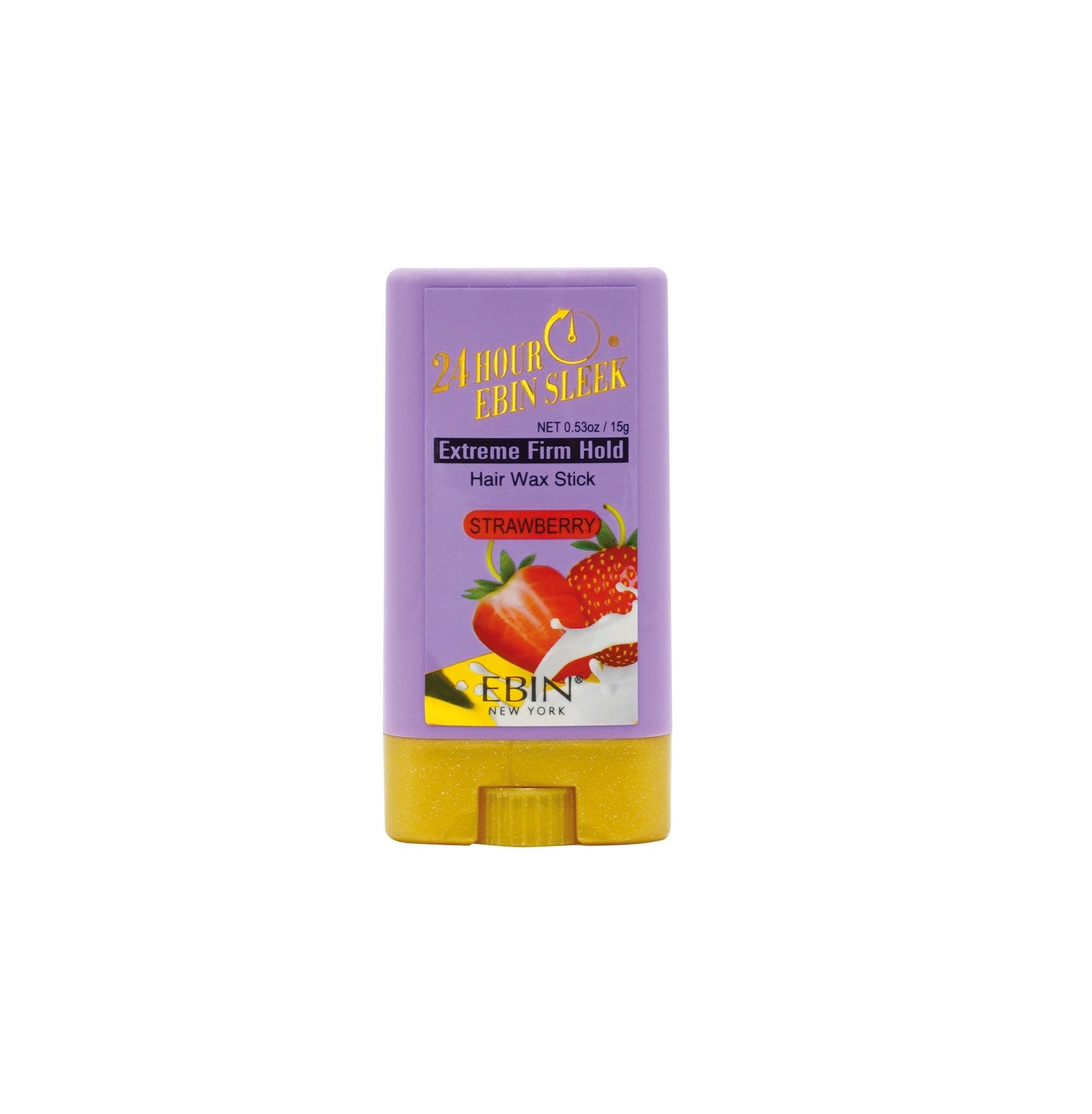 Ebin New York 24Hour Sleek &amp; Go Extreme Firm Hold Wax Stick-Strawberry - Beauty Bar & Supply