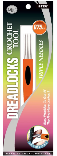Qfitt Dreadlocks Crochet Tool Triple Needles #1137 Beauty Bar & Supply