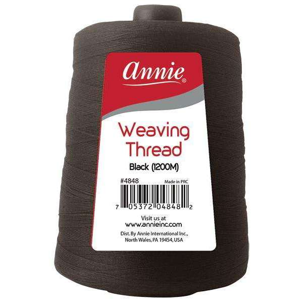 Annie Weaving Thread Black (1200M) - Beauty Bar & Supply