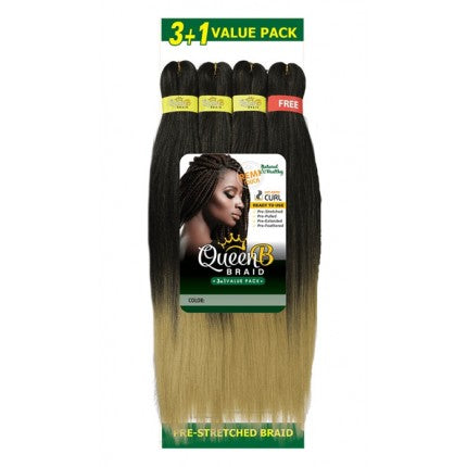 Urban Beauty Queen B Braiding Hair 3+1 Multipack Beauty Bar & Supply