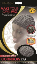 Load image into Gallery viewer, Qfitt Straight Back Cornrow Cap #5024 - Beauty Bar &amp; Supply

