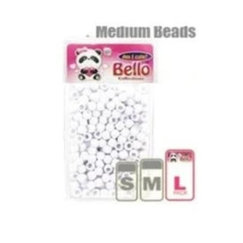 Bello Collection Hair Beads-White #38801 - Beauty Bar & Supply