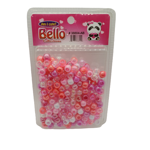 Bello Collections Beads-Assorted Pink Tones #38804AB