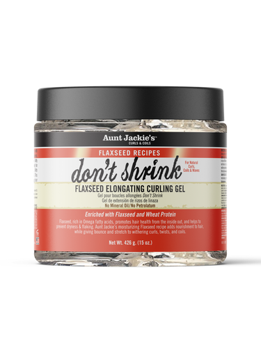 Aunt Jackie's Curls & Coils Don't Shrink Flaxseed Elongating Curling Gel - Beauty Bar & Supply
