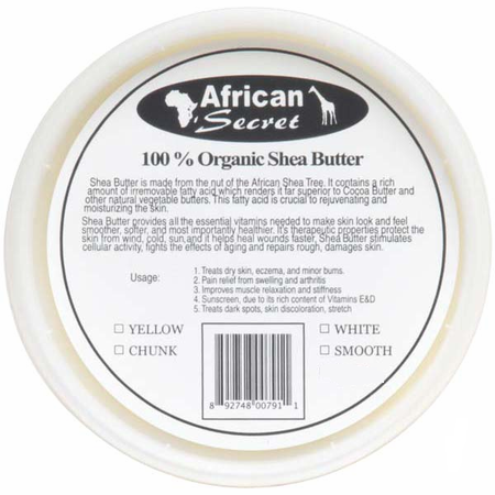 African Secret Shea Butter White 8 oz - Beauty Bar & Supply