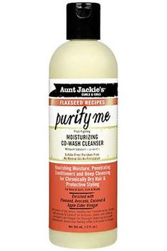 Aunt Jackie's Curls & Coils Flaxseed Recipes Purify Me Moisturizing Co-Wash Cleanser - Beauty Bar & Supply