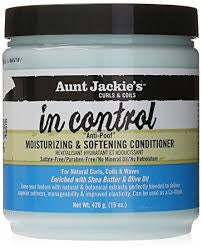 Aunt Jackie's Curls & Coils In Control Anti-Poof Moisturizing & Softening Conditioner - Beauty Bar & Supply