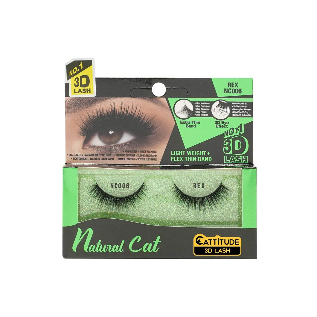 Ebin New York Natural Cat 3D Eye Lashes-Rex - Beauty Bar & Supply