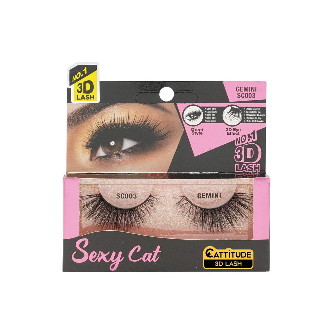 Ebin New York Sexy Cat 3D Eye Lashes-Gemini - Beauty Bar & Supply
