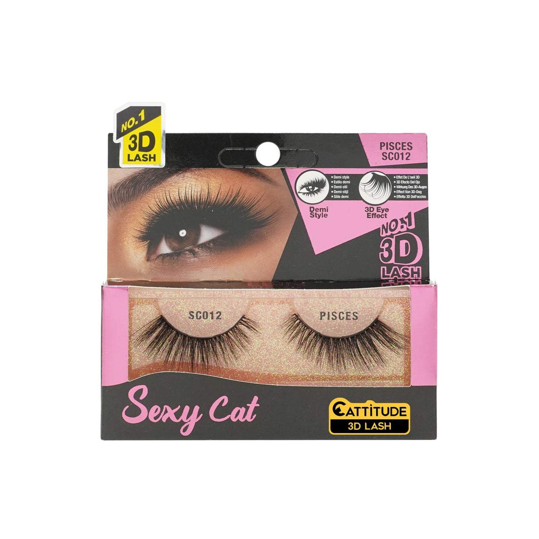 Ebin New York Sexy Cat 3D Eye Lashes-Pisces - Beauty Bar & Supply