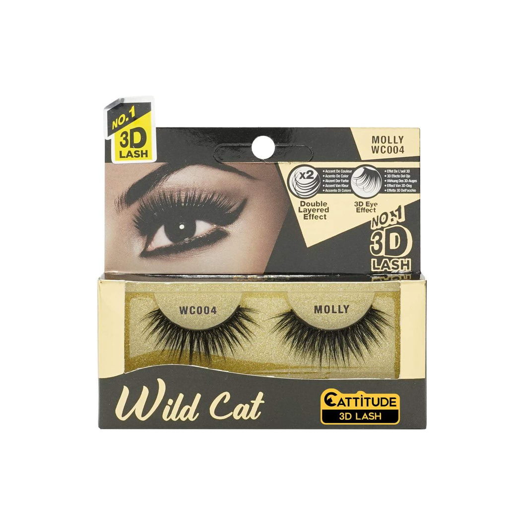 Ebin New York Wild Cat 3D Eye Lashes-Molly - Beauty Bar & Supply