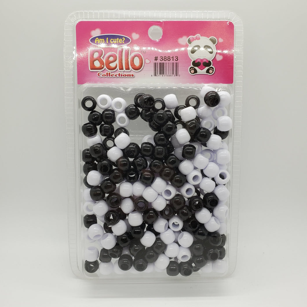 Bello Collections Jumbo Beads Black/White #33813 - Beauty Bar & Supply
