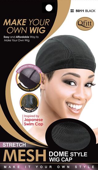 Qfitt Dome Style Mesh Wig Cap In Stretchable Fabric with Tight Band-Regular - Beauty Bar & Supply