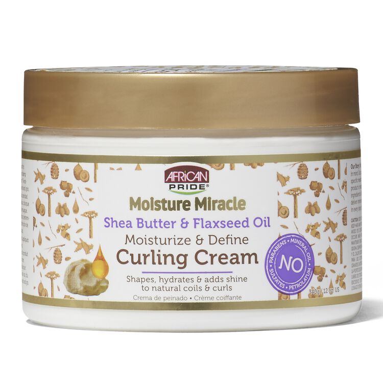African Pride Moisture Miracle Shea Butter & Flaxseed Oil Curling Cream - Beauty Bar & Supply
