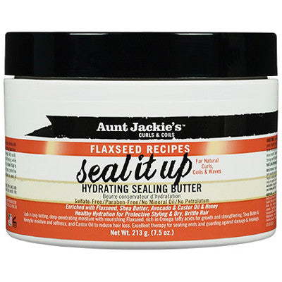 Aunt Jackie's Curls & Coils Flaxseed Recipes Seal It Up Hydrating Sealing Butter - Beauty Bar & Supply