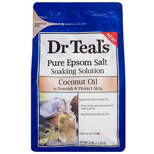 Dr Teals Pure Epsom Salt Soak- Coconut Oil - Beauty Bar & Supply