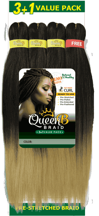 Urban Beauty Queen B Braiding Hair 60" 3+1 Multipack - Beauty Bar & Supply