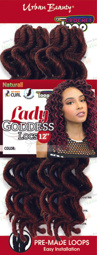 Urban Beauty Pre Looped Lady Goddess 12" Crochet Hair - Beauty Bar & Supply